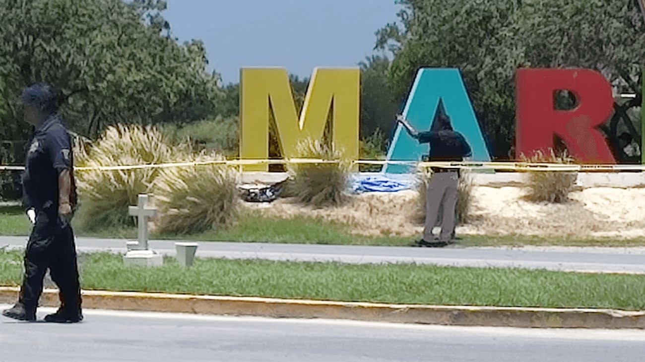 Localizan restos humanos en letras gigantes de Marín