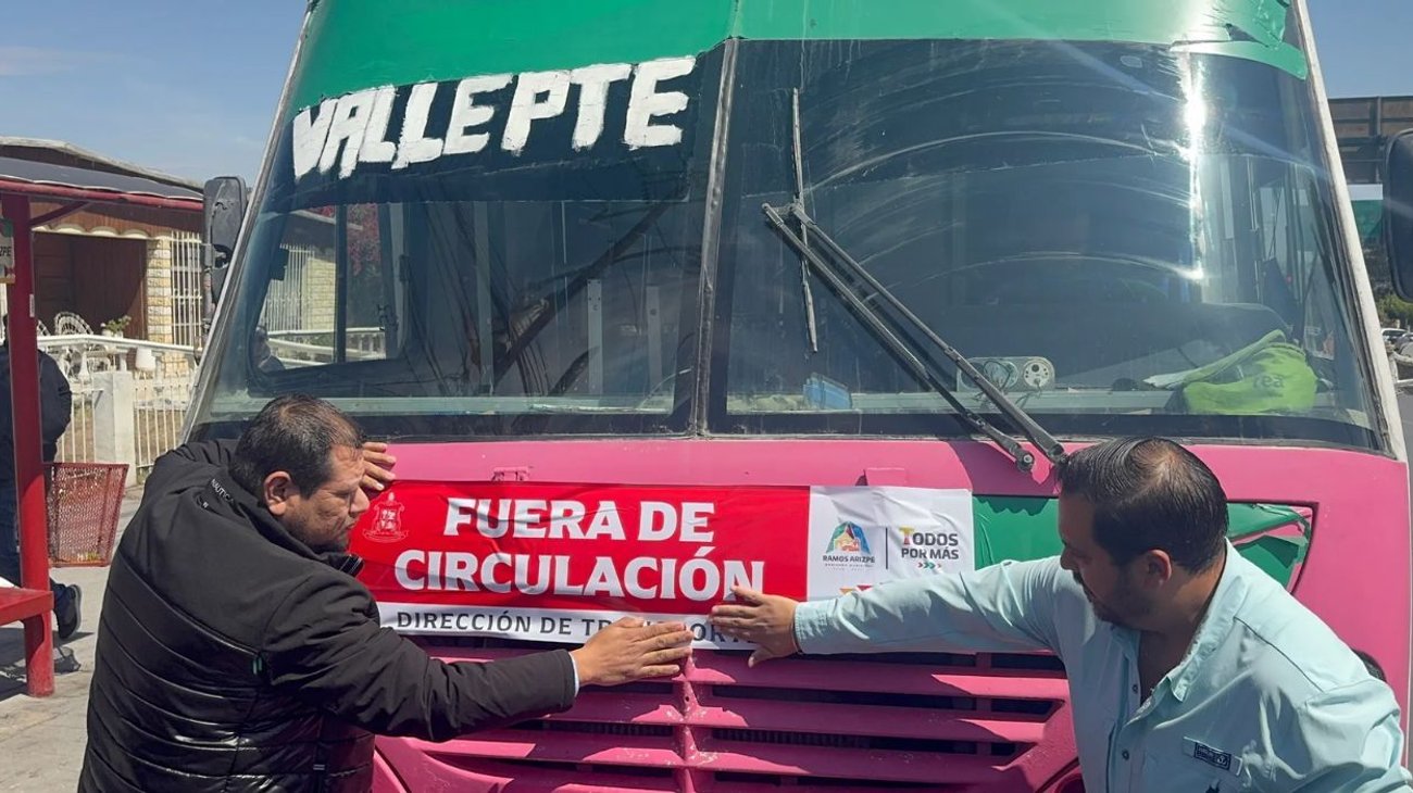 Retiran unidades de transporte por incumplimiento en Ramos Arizpe