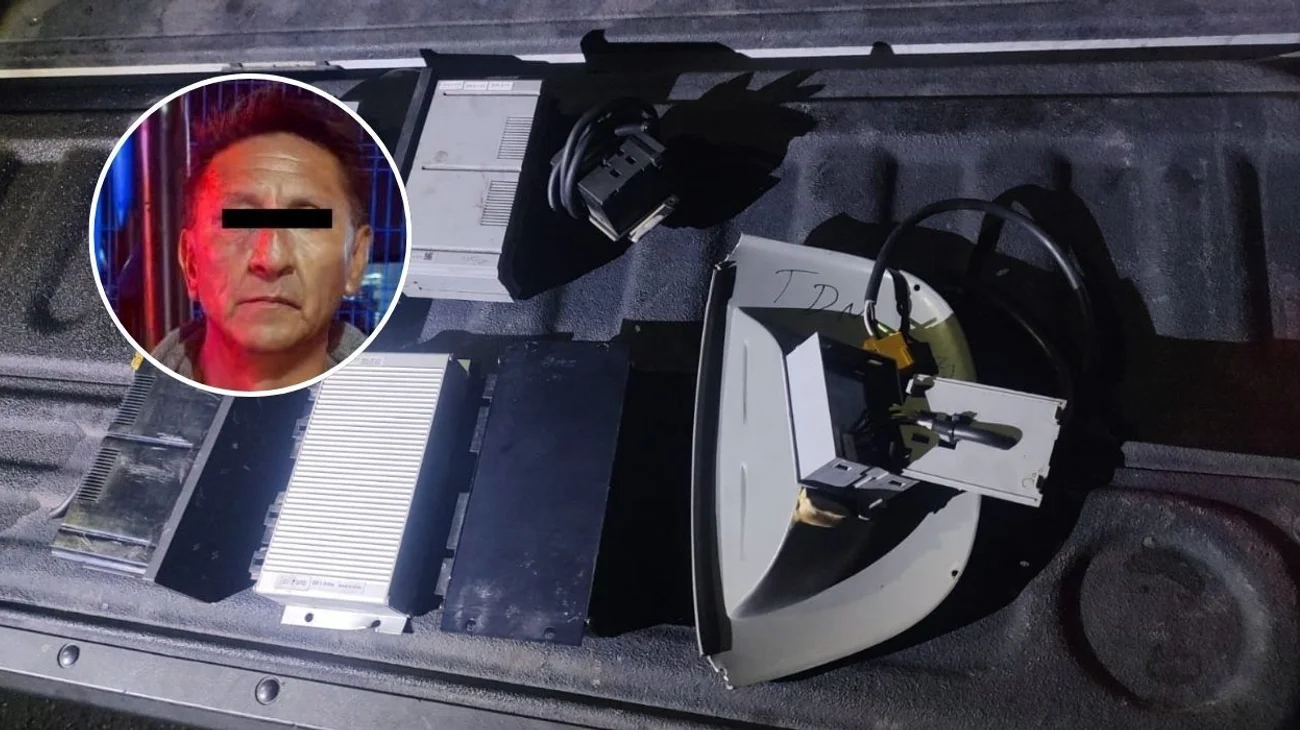 Cae tras robar accesorios de autobuses valuados en 50 mil pesos