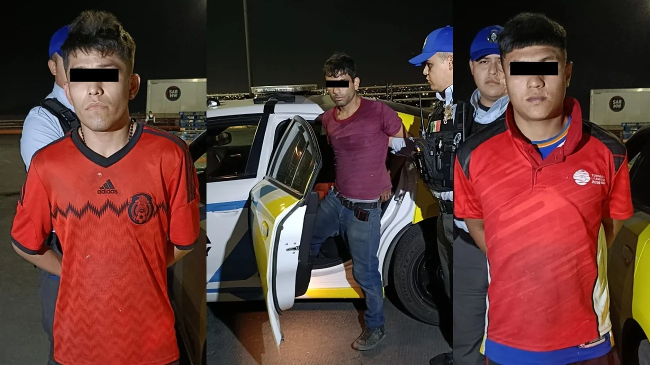 Detienen a tres hombres por robo de tarimas en Cumbres