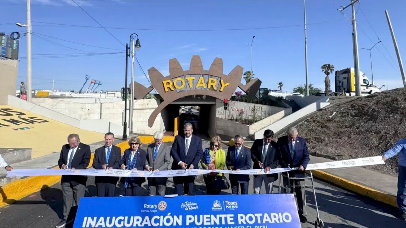 Inaugura el Club Rotario puente en Ramos Arizpe