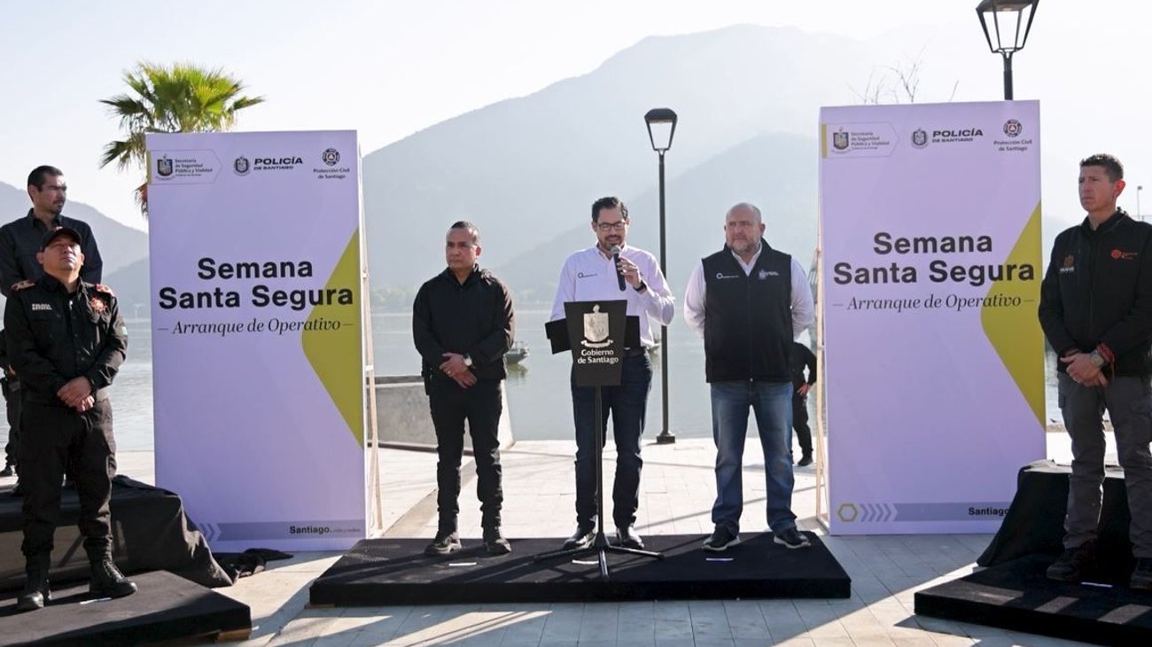 Arranca operativo de seguridad por Semana Santa en Santiago