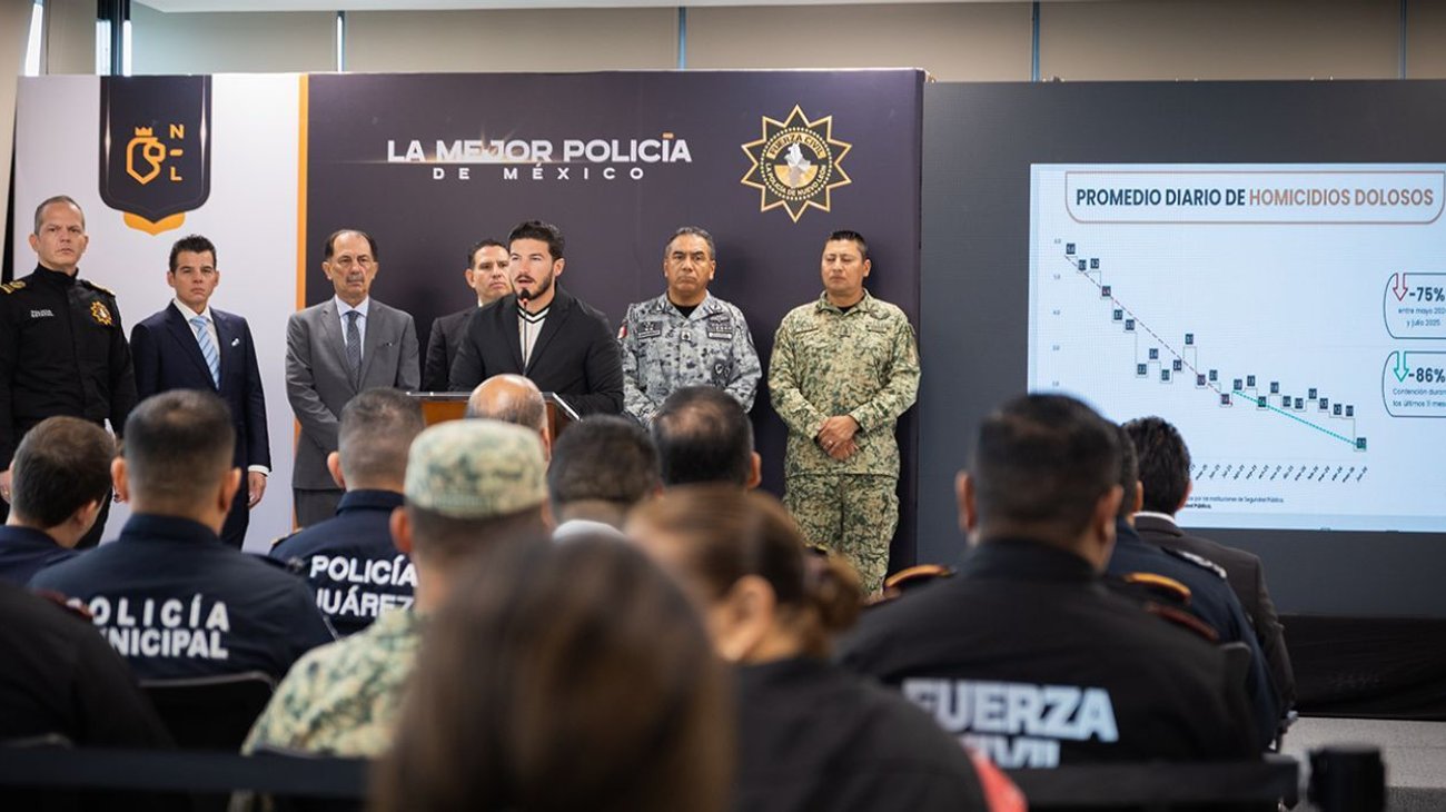 Registran cifra mínima de homicidios en 15 años en NL