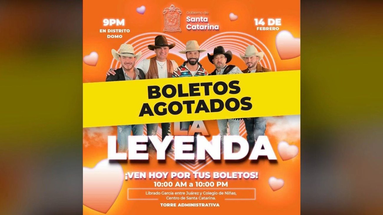 Celebrarán en Santa Catarina con La Leyenda el Día del Amor