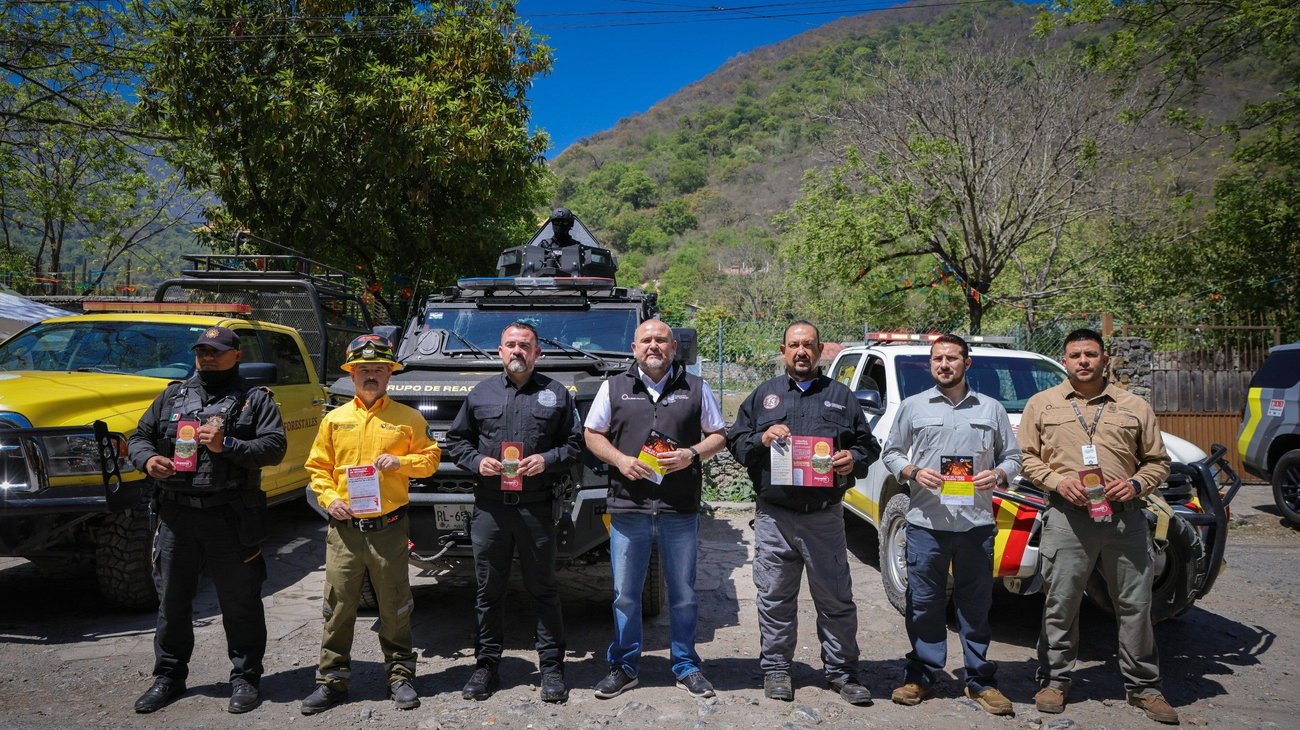 Refuerzan prevención de incendios en Santiago NL