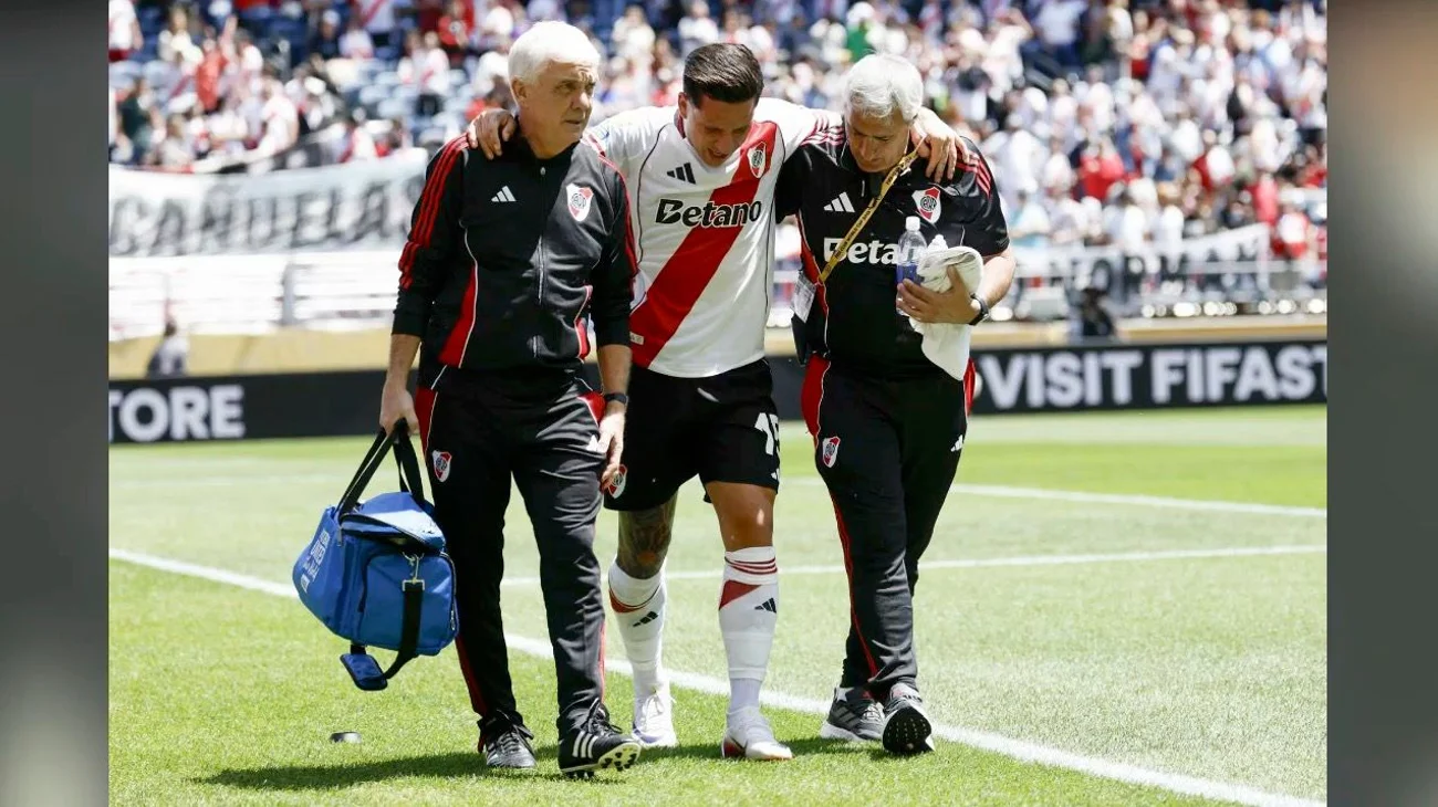 Pierde River Plate a su delantero para el duelo ante Rayados