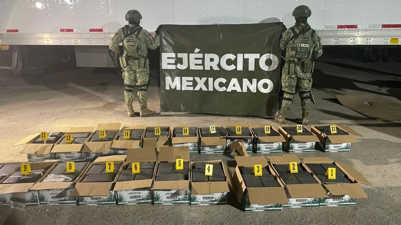 Sedena asegura cocaína en cajas de tequila en Durango