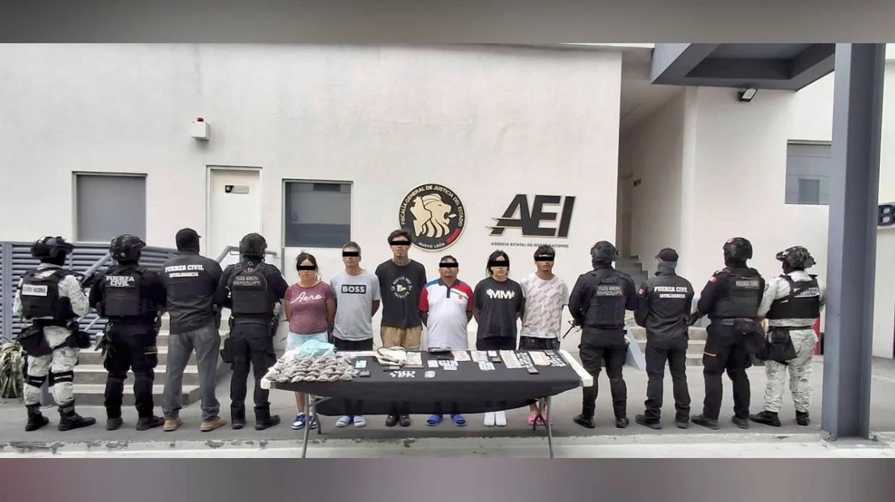 Capturan a seis con droga en la colonia La Playa