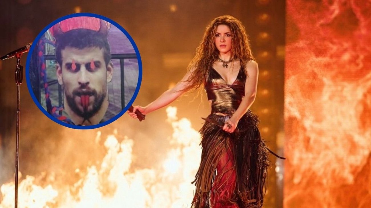 Piqué 'aparece' en concierto de Shakira: así reaccionó 