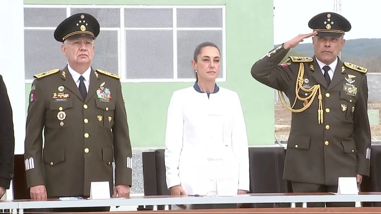Encabeza Sheinbaum en Cerralvo ceremonia por el Día del Ejército