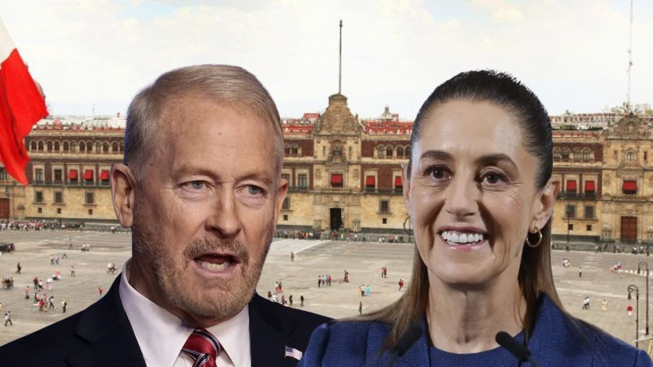 Sheinbaum recibe a embajador de EUA en México en Palacio Nacional