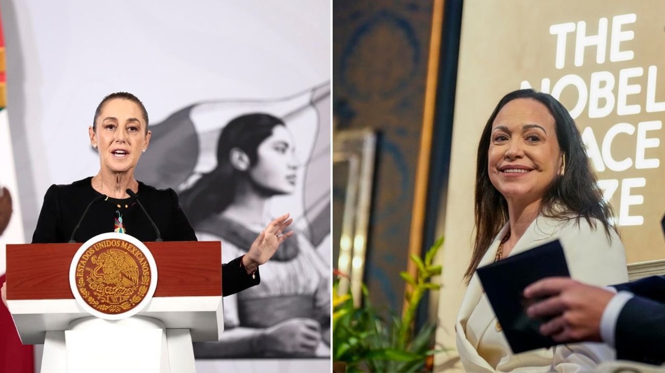 'Sin comentarios': Sheinbaum sobre Nobel a María Corina Machado