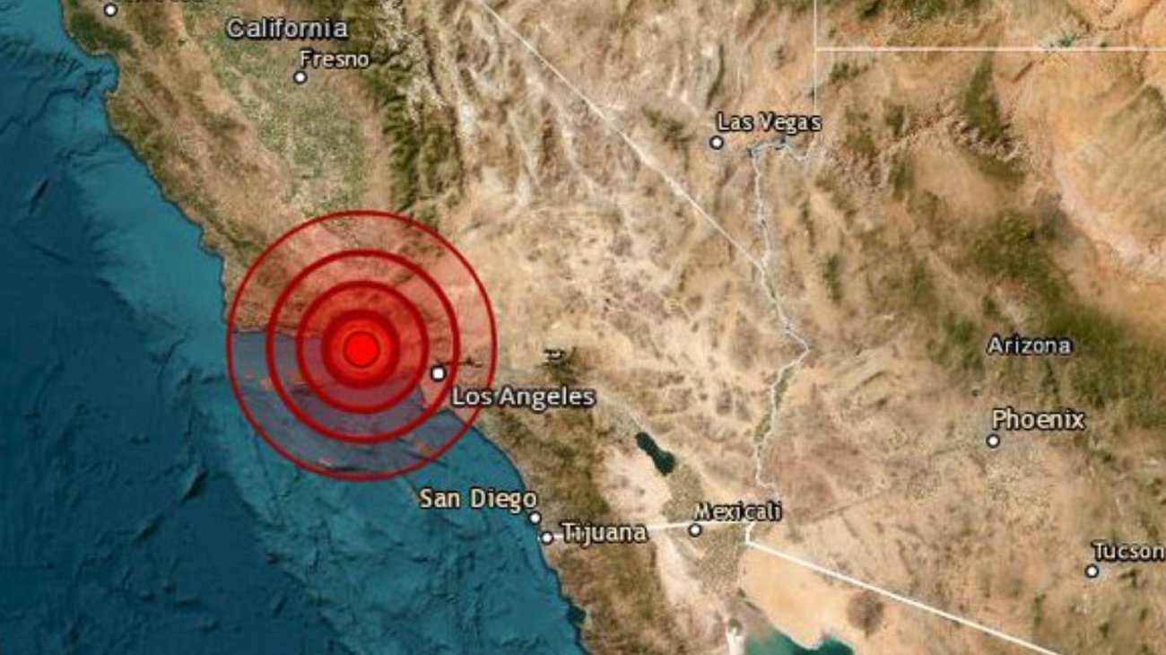 Temblor de 5.1 en California mientras esperan por 'Hilary'