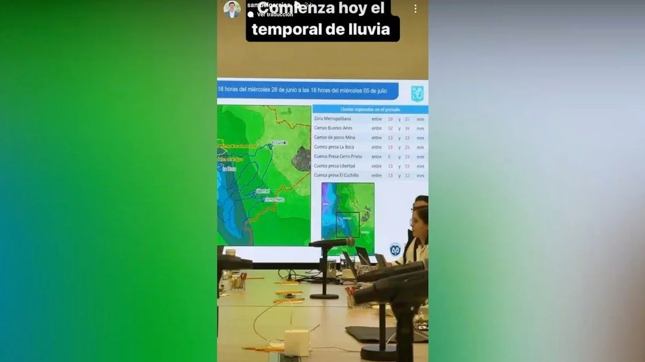 Asegura Samuel que este jueves arranca temporada de lluvias