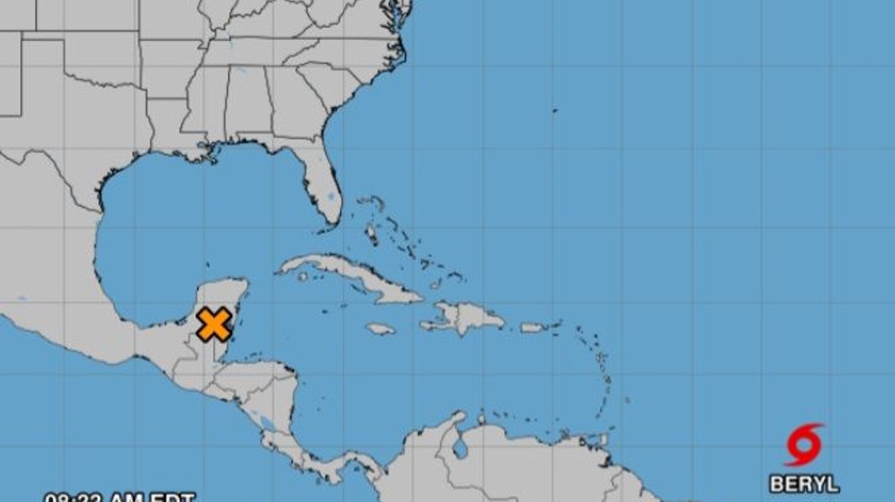 Se forma la tormenta tropical Beryl con potencial de huracán