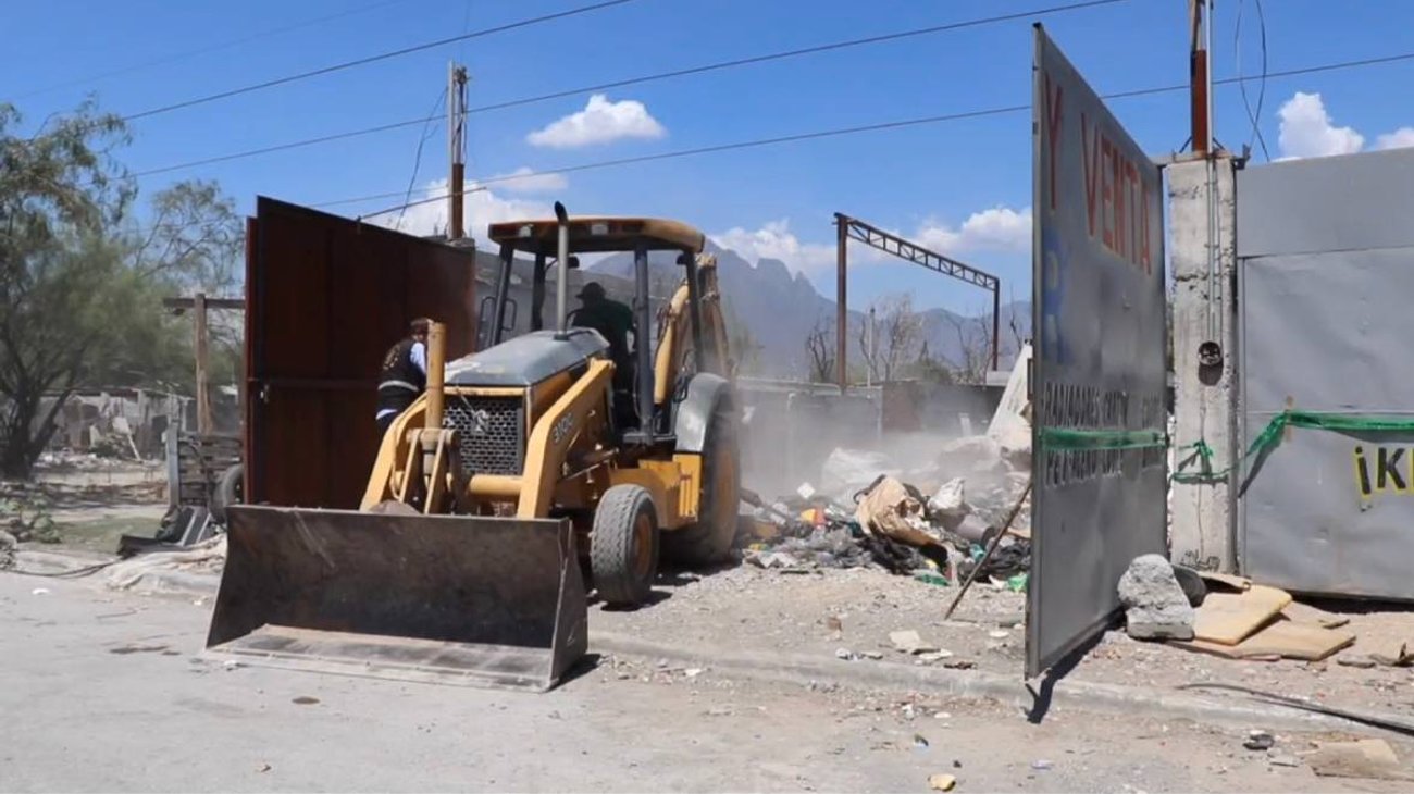 Avanza primera etapa de trabajo de limpieza en río Pesquería