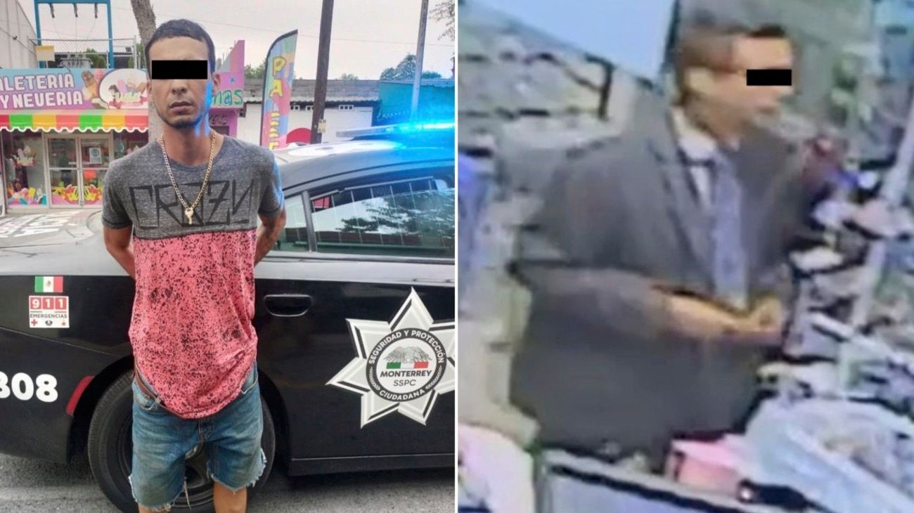 Cae hombre que vestido de traje entraba a tiendas para asaltarlas