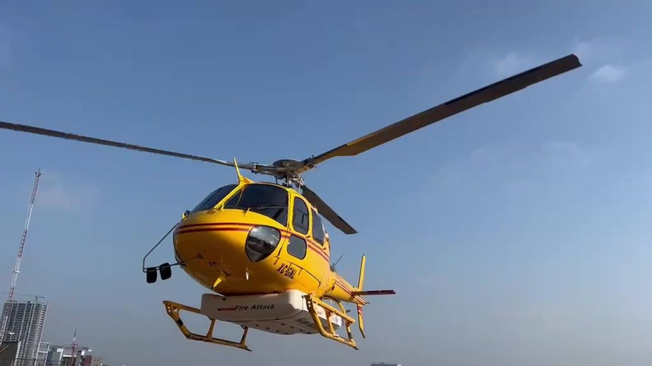 Traslada helicóptero a recién nacido de Dr. Arroyo a Guadalupe