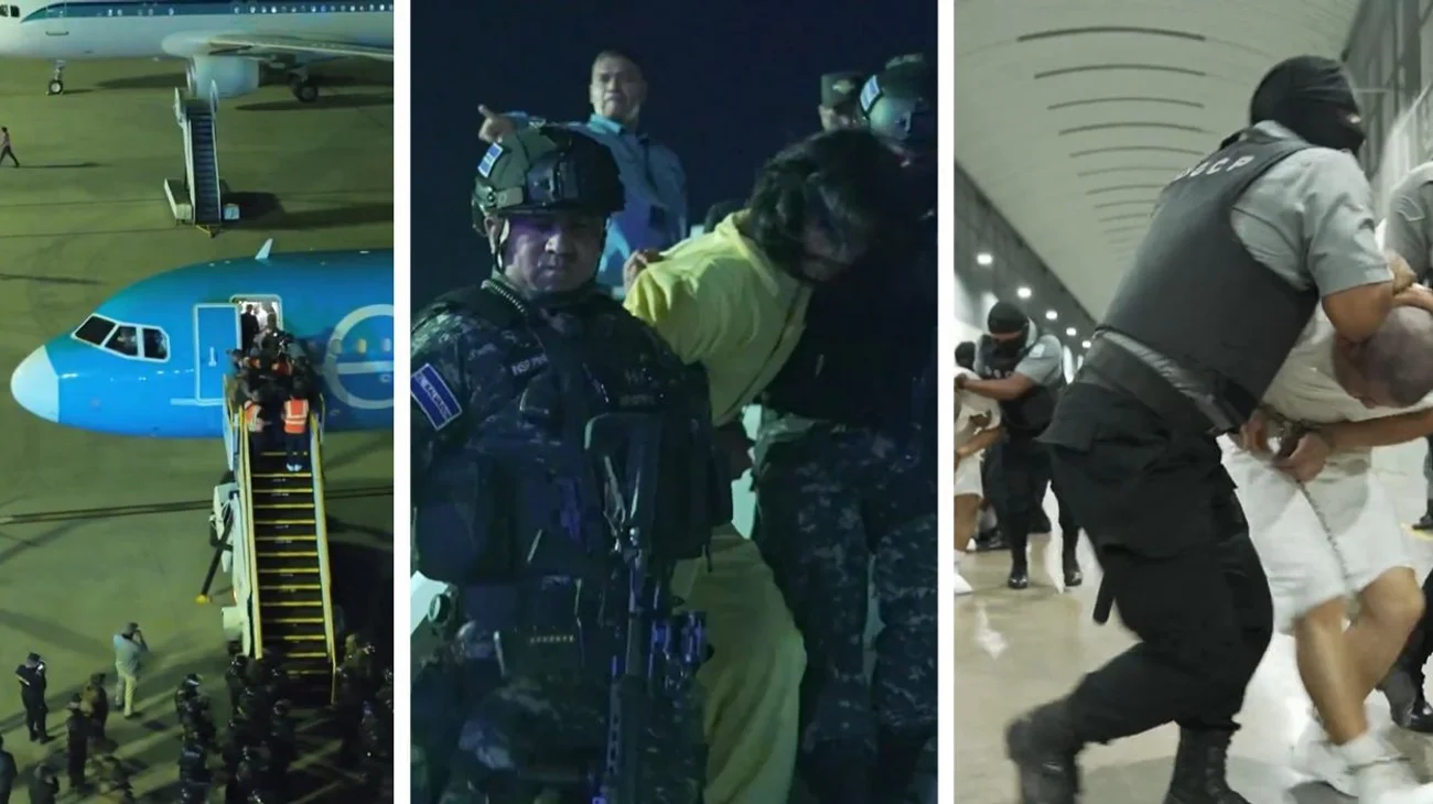 Envía EUA 238 criminales del Tren de Aragua a El Salvador