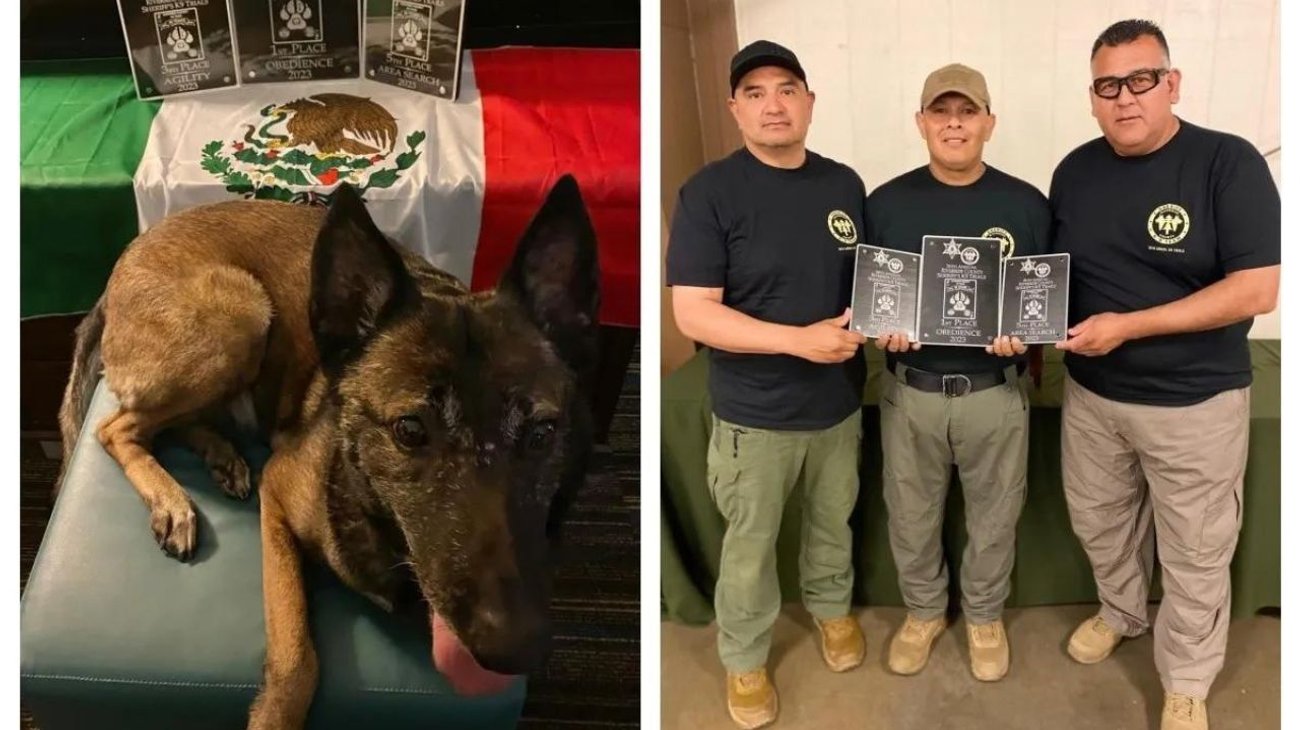 Unidad canina gana primer lugar en competencia de EUA