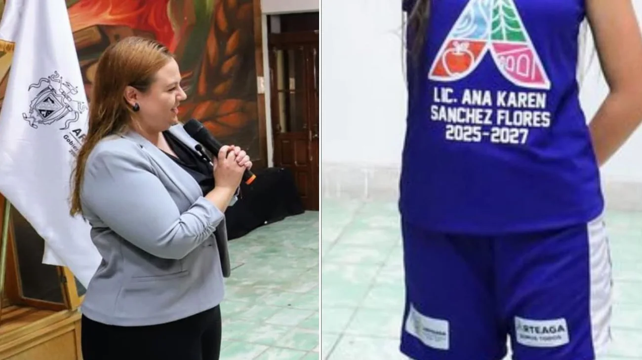 Critican entrega de uniforme con nombre de alcaldesa impreso