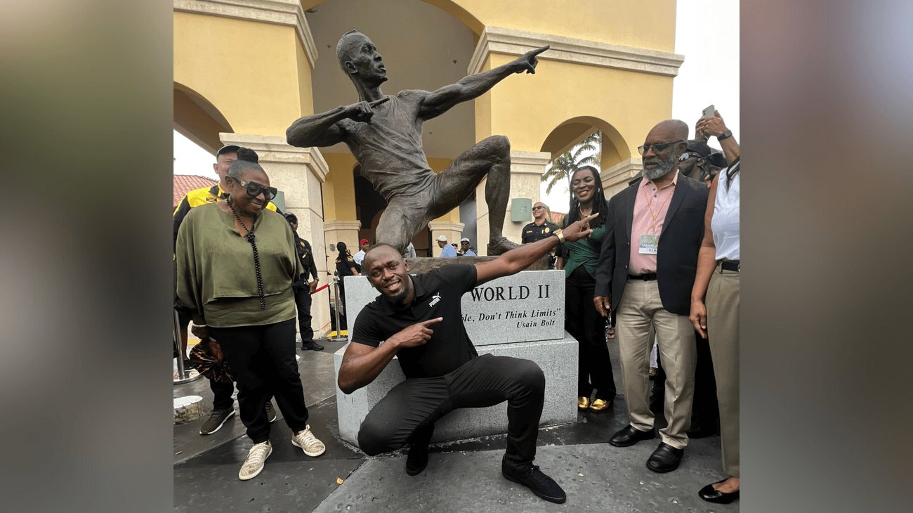 Erigen primer estatua de Usain Bolt en Estados Unidos