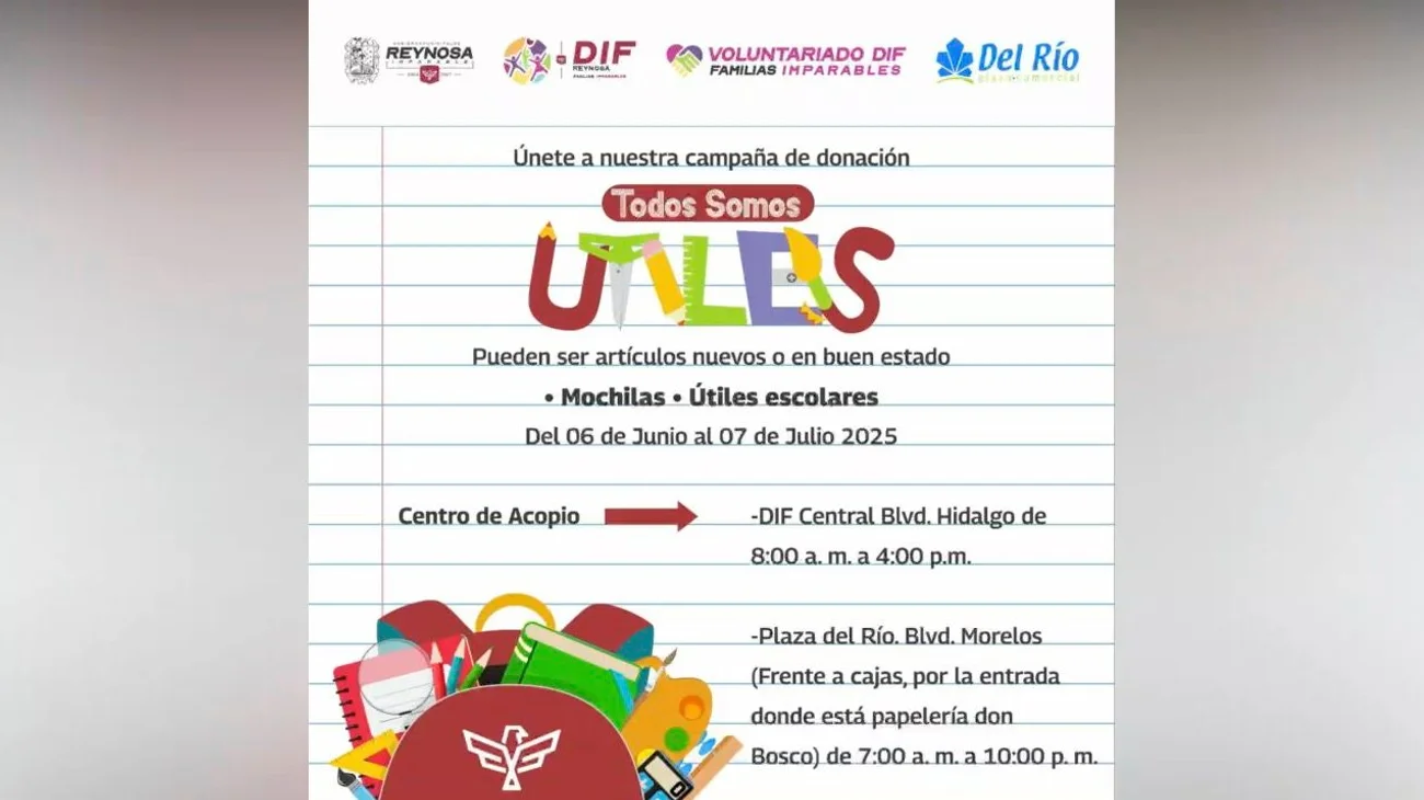 Invitan a sumarse a la campaña 'Todos Somos Útiles'