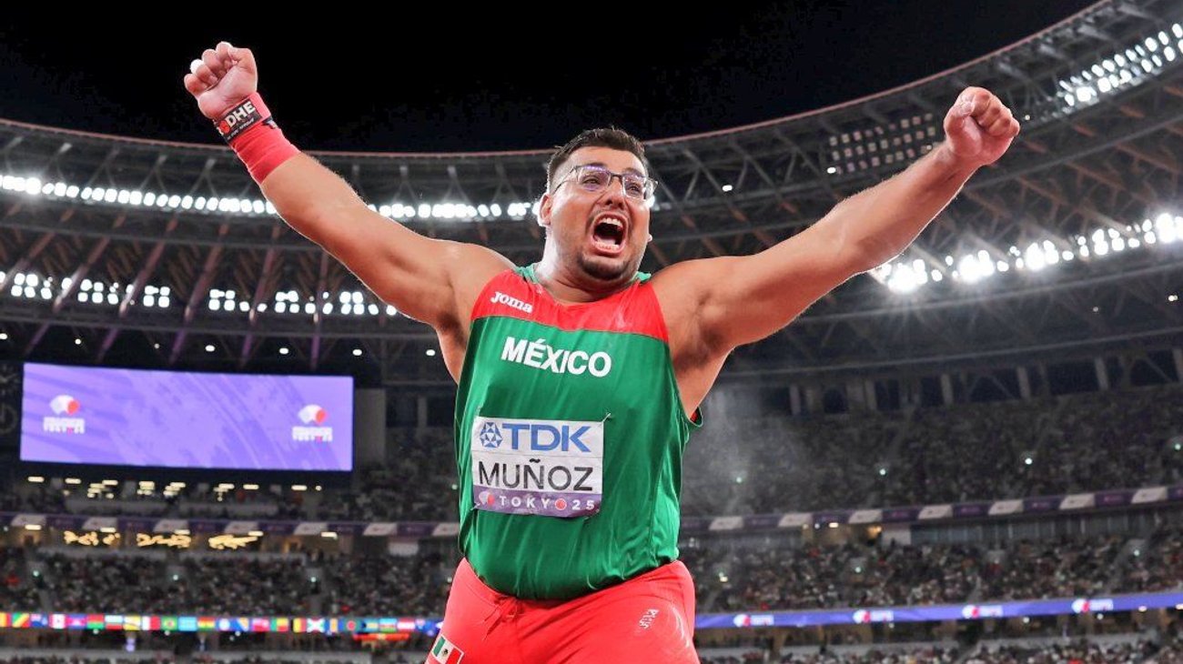 Entra Uziel Muñoz al top 10 mundial en impulso de bala