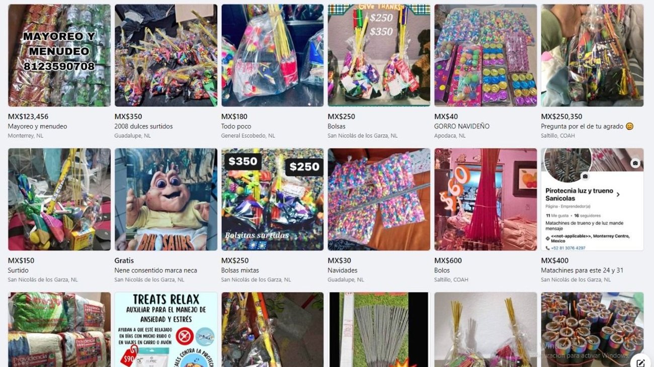 Sigue venta libre de pirotecnia en redes sociales