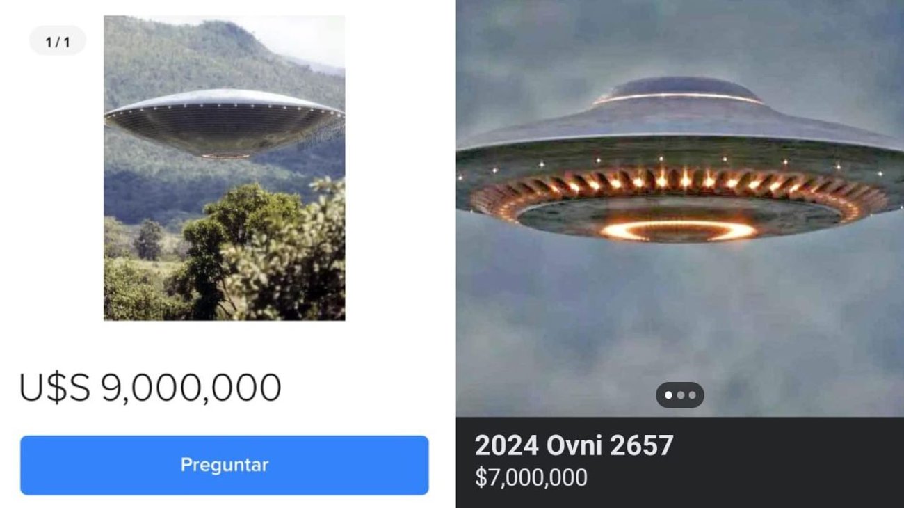 ¡Sólo gente seria! Venden ovnis en Mercado Libre y Facebook