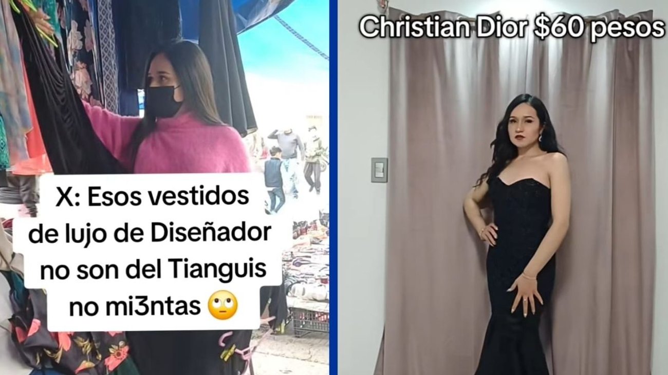 Vestidos de diseñador a menos de 100 pesos en tianguis