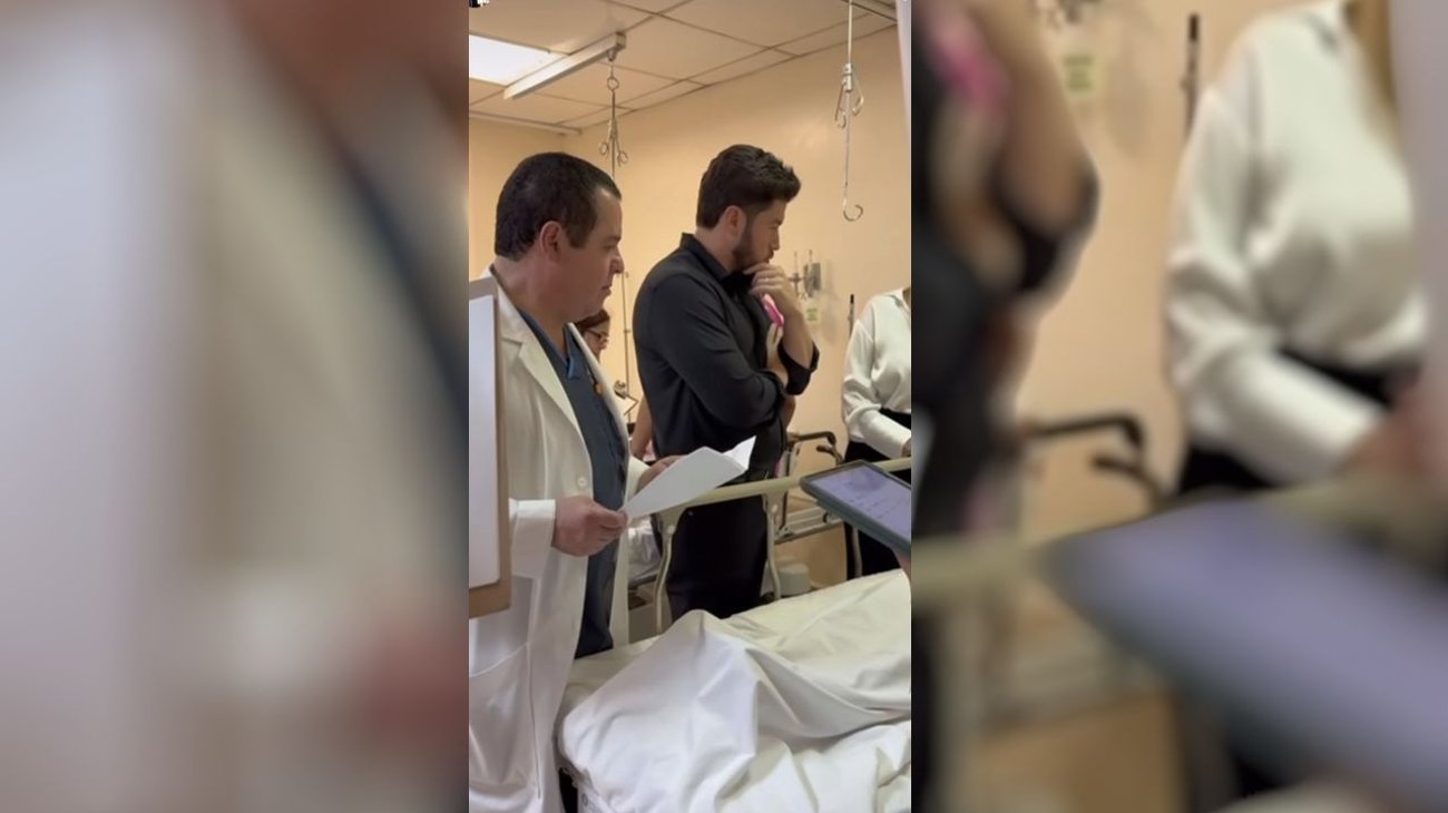 Visita Samuel hospitales tras accidente en cierre de campaña