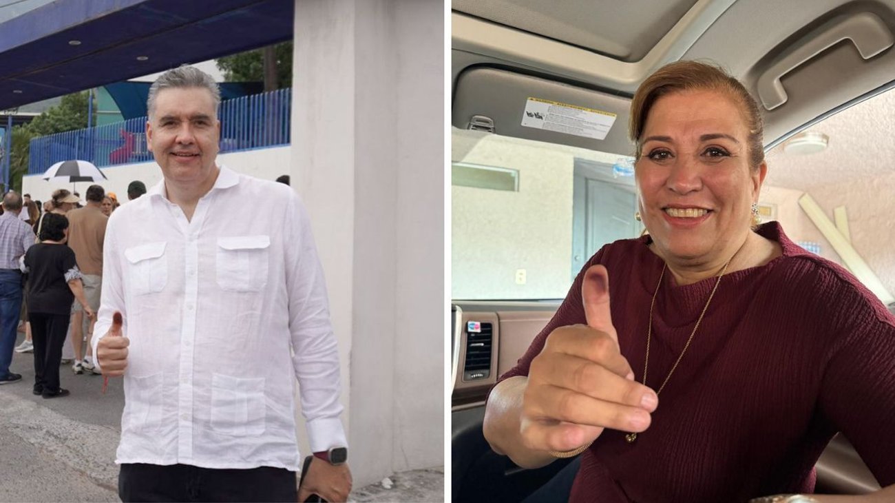 Acuden Waldo Fernández y Judith Díaz a emitir su voto