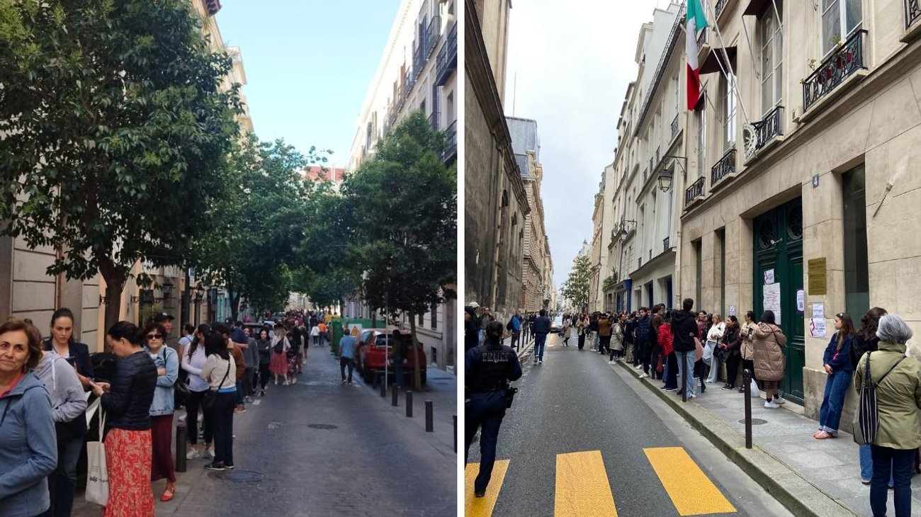 Mexicanos en el extranjero esperan hasta 15 horas para votar