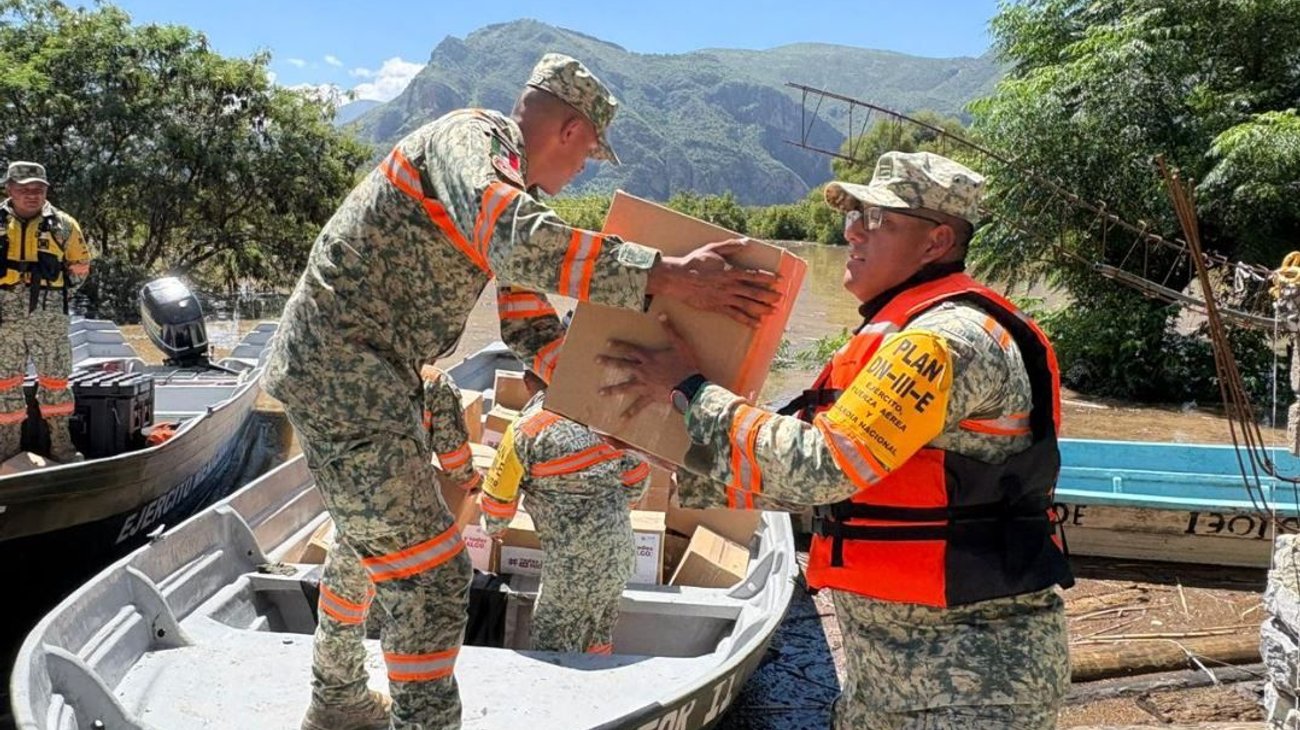 Sedena despliega fuerzas en cinco estados por lluvias intensas