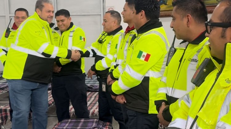 Refugio temporal listo en Ramos Arizpe ante el frente frío