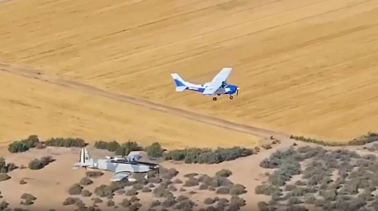 Video: Interceptan avioneta con cocaína y armas en Mexicali