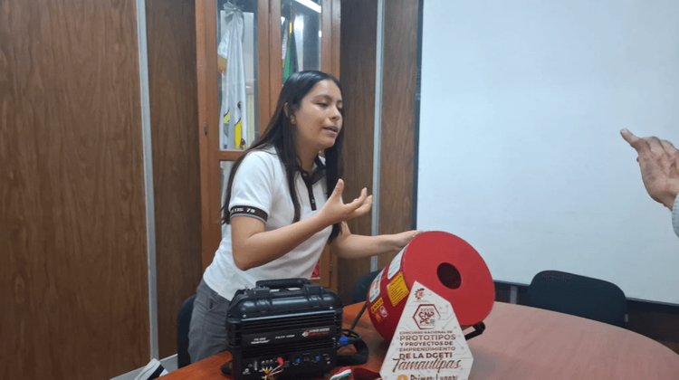 Alumna tamaulipeca llevará a Indonesia innovador extintor