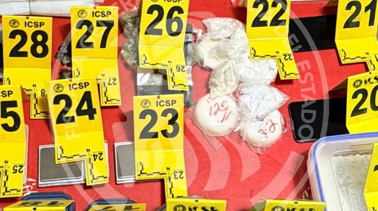 Cateo en Guadalupe deja aseguramiento de droga y cartuchos