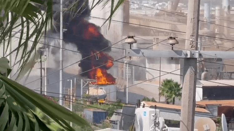 Se registra explosión e incendio en Zinc Nacional; lo controlan