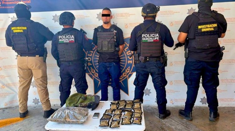 Capturan en Guadalupe a presunto narcodistribuidor