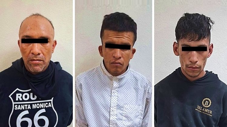 Detienen a tres por presuntos vínculos con 17 asaltos
