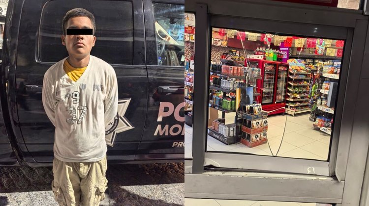 Detienen a hombre por daños a propiedad ajena en Monterrey