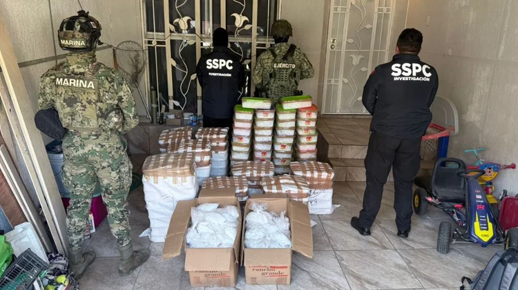 Aseguran 422 kilos de droga en Tijuana, donde se detuvo a 'Chepe'