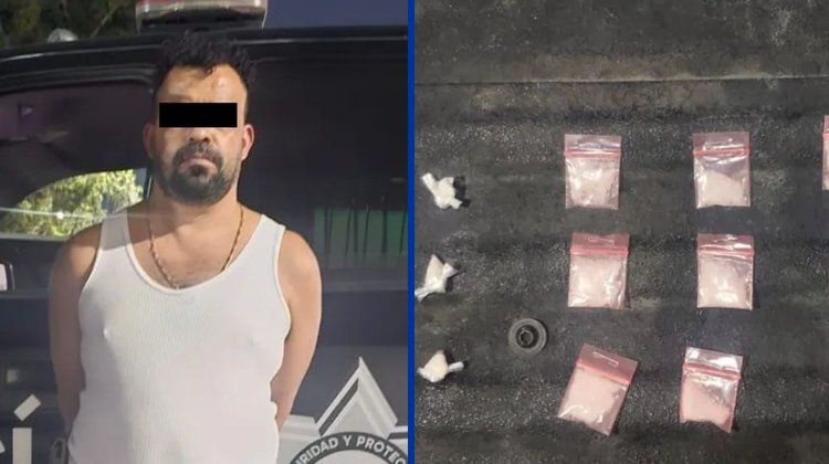 Detienen a hondureño con drogas en el centro de Monterrey