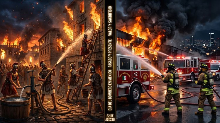 De Roma a México; así nació el Heroico Cuerpo de Bomberos