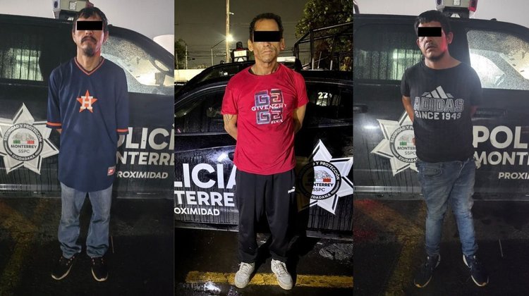Detienen a cuatro hombres con mariguana en Monterrey
