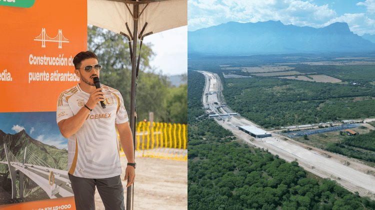 Samuel García supervisa arranque en Carretera Interserrana