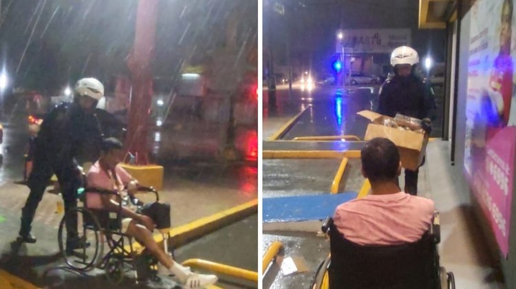 Auxilian a ciudadano en situación vulnerable en Guadalupe