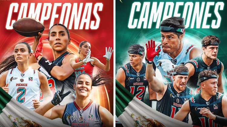 México logra doble título y asegura Mundial de flag football 2026
